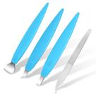 Kit de faca de pedicure para remoção de unhas encravadas BEZOX azul