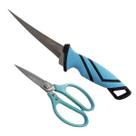 Kit de Faca Fileteira e Tesoura Deyu DYZ-002