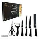 Kit De Facas 6 Peças Antiaderente Antiderrapante Caixa Luxo