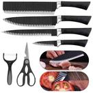 Kit de Facas Antiaderentes 6 Peças Chef Aço Inoxidável para Cozinha e Churrasco Facas Profissionais