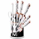 Kit de Facas Marmorizado Rose Gold 9 Peças Kit de Facas Marmorizado Rose Gold 9 Peças
