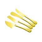 Kit De Facas Para Cortar Queijo Em Aço Inox Conjunto 4 Peças