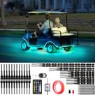 Kit de faixa de luz LED HVAC YELLOW HAT para carrinho de golfe, 12 unidades