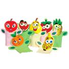 Kit de fantoches da salada de frutas com 7 peças - simque - 244