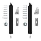 Kit de Fechador de Porta OXDFK Pneumático Reforçado 2 Peças Preto
