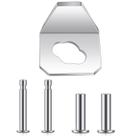 Kit de fechamento de porta com tela Otoolling Silver Metal 1,2x1,5 cm