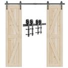 Kit de ferragens para portas Signstek 3m Double Sliding Barn Door
