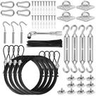 Kit de Ferragens para Vela de Sombra Btvsd 4x3 m em Nylon e Aço