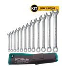 Kit De Ferramenta Jogo De Chave Combinada 6 A 22mm C/12 Pçs