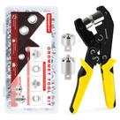Kit de Ferramenta para Ilhós Knoweasy 3/8" e 1/4" com 500 Ilhós