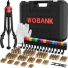 Kit de ferramenta para porca rebite WOBANK 41 cm, alta resistência, 290 peças Kit de ferramenta para porca rebite WOBANK 41 cm, alta resistência, 290 peças