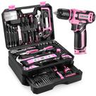 Kit de ferramentas Box Drill Set DEKOPRO Home Mechanic com furadeira de 12 V