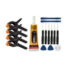 Kit De Ferramentas + Cola + Grampos P/ Manutenção De Celular