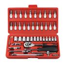 Kit de Ferramentas com Chave Catraca Soquete Reversível 46 Peças Kit de Ferramentas com Chave Catraca Soquete Reversível 46 Peças