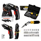 Kit de Ferramentas com Jogo de Bits e Soquetes Sextavado e Parafusadeira Angular 47 pçs