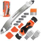 Kit de ferramentas de calafetagem THINKWORK 4 em 1 para remover calafetagem inoxidável