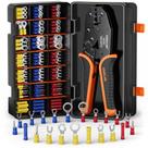 Kit de ferramentas de crimpagem de conectores elétricos SOMELINE Ratchet 22-10 AWG