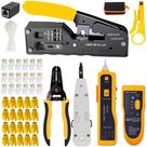 Kit de ferramentas de crimpagem LEATBUY-TECH para RJ45/RJ11/RJ12/CAT5/CAT6