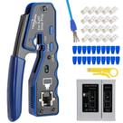 Kit de ferramentas de crimpagem YWNEGWE RJ45 Pass Through Ethernet Cat6