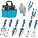 Kit de Ferramentas de Jardinagem Carsolt com 10 Peças em Aço Inoxidável