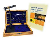 Kit de ferramentas Fly Tying Vise Rotary Vise Colorado Anglers com caixa de madeira