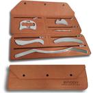 Kit de Ferramentas Gua Sha Raspador Muscular BYYDDIY 6 em 1 em Aço Inoxidável