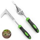 Kit de Ferramentas para Capina de Jardim Juxifyron em Aço Inoxidável, 2 Peças