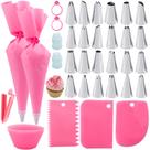 Kit de ferramentas para decoração de bolos Visen, 36 unidades com sacos de confeitar e dicas
