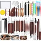 Kit de Ferramentas para Esculpir Argila OMTRS 50 Peças com Bolsa de Armazenamento Kit de Ferramentas para Esculpir Argila OMTRS 50 Peças com Bolsa de Armazenamento