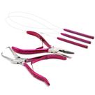 Kit de ferramentas para extensão de cabelo e miçangas, conjunto de alicates G4 VISION