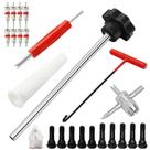 Kit de Ferramentas para Haste de Válvula de Pneu BOJIAN 23 Peças TR413 TR414 Kit de Ferramentas para Haste de Válvula de Pneu BOJIAN 23 Peças TR413 TR414
