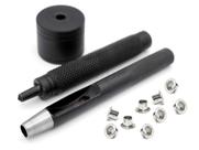 Kit de ferramentas para ilhós CRAFTMEMORE Krommet Setter de 2 mm com 100 ilhós