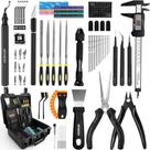 Kit de Ferramentas para Impressora 3D Intarsio 76 Peças para Acabamento de Modelos