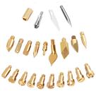Kit de ferramentas para queima de madeira SREMTCH 23 unidades com pontas de ferro para esculpir