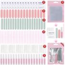 Kit de ferramentas Press on Nail Sawvolker 50PCS com cola e lima para unhas Kit de ferramentas Press on Nail Sawvolker 50PCS com cola e lima para unhas