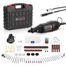 Kit de ferramentas rotativas GOXAWEE MultiPro Keyless Chuck com 140 unidades