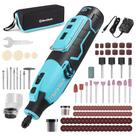 Kit de ferramentas rotativas sem fio DURATECH 12V com bateria de 2,0 Ah 118PCS