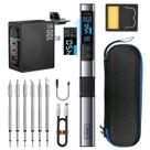 Kit de ferro de soldar FNIRSI HS-02A 100W 100-450 com 3 pontas