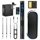 Kit de Ferro de Soldar FNIRSI HS-02B 100W Portátil (300-450°C)