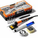 Kit de ferro de soldar MEAKEST 60W com aquecedor de cerâmica 200-450C