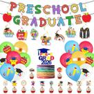 Kit de festa de formatura pré-escolar 53 peças Congrats Grad