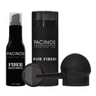 Kit de fibra capilar Pacinos Castanho escuro com spray de fixação 100ml