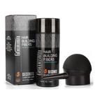 Kit de fibras espessantes de cabelo gowwim 2 em 1 com queratina marrom escuro