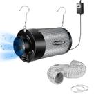 Kit de filtragem de ar MELONFARM 4 com filtro de carbono com ventilador de 14 cm