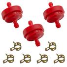 Kit de filtro de combustível Strongthium Lawn Mower 6,3 mm 1/4 de polegada x3