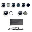 Kit de filtros fotográficos UV Polarizador ND2 ND4 ND8 e Close Up +1 +2 +4 +10 58mm