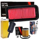 Kit de filtros + vela fazer 250 2018 dr8eix kl1054 fvc015 s4v0485200066