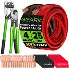 Kit de fio terrestre GearIt 4 Gauge CCA (7,6 m cada) com ferramentas e terminais
