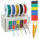 Kit de fios BOJACK 20 AWG de silicone flexível 300V com decapador