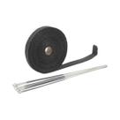 Kit De Fita De Isolamento Térmico Para Escapamento De Moto 50mm 10m Fibra De Vidro Com Abraçadeiras